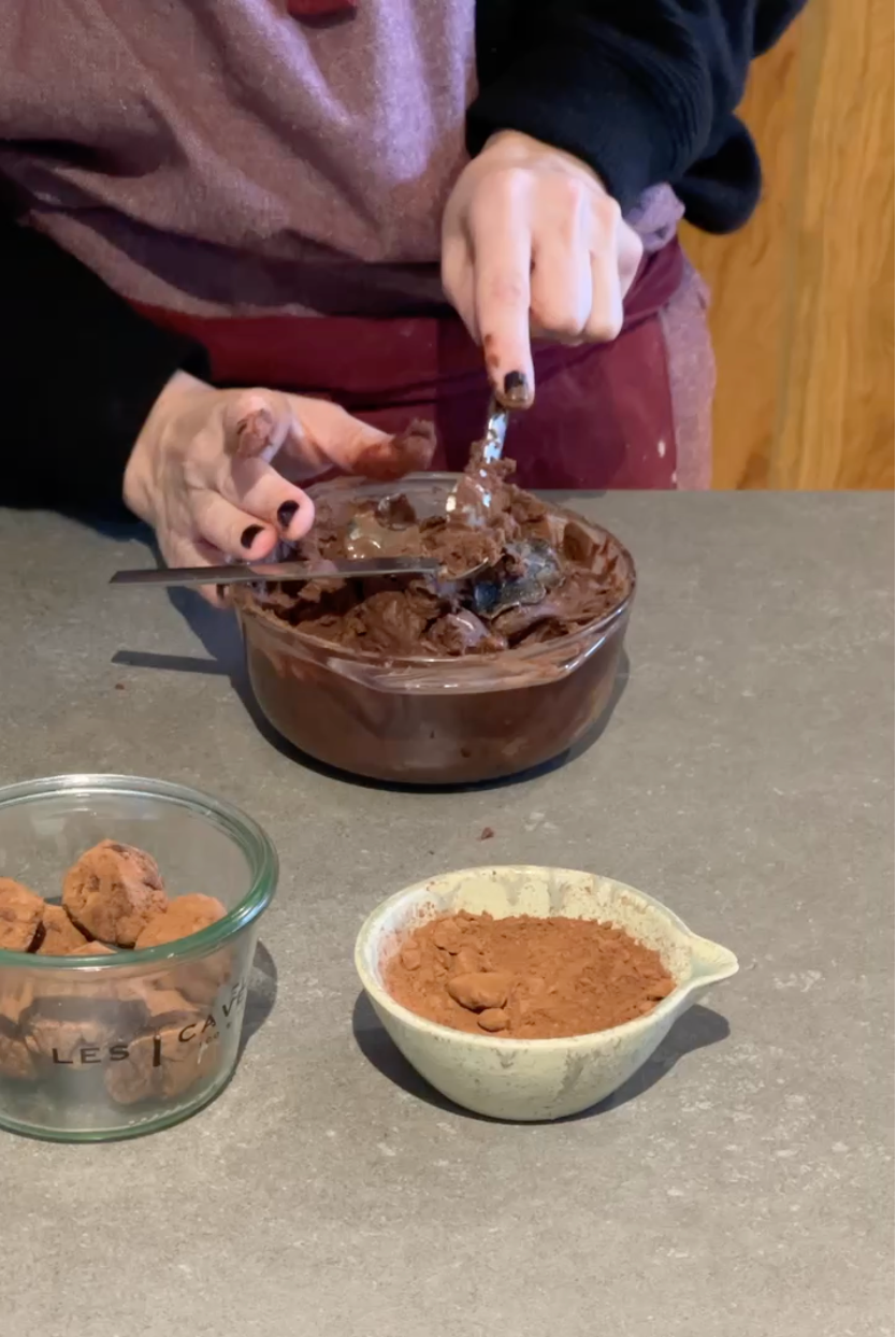 truffe au chocolat truffe noire fraiche recette